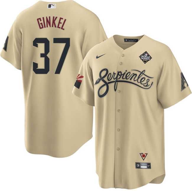Men's Arizona Diamondbacks #37 Kevin Ginkel Gold 2023 World Series City Connect Cool Base Stitched Jersey Dzhi,We sell and wholesale Men's Arizona Diamondbacks #37 Kevin Ginkel Gold 2023 World Series City Connect Cool Base Stitched Jersey Dzhi on line form chian!